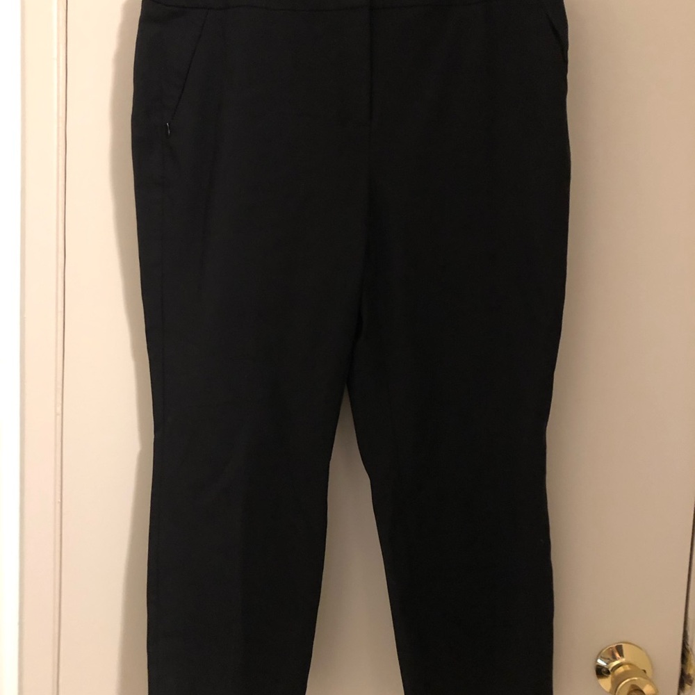 Alfani Black Straight-Leg Pants